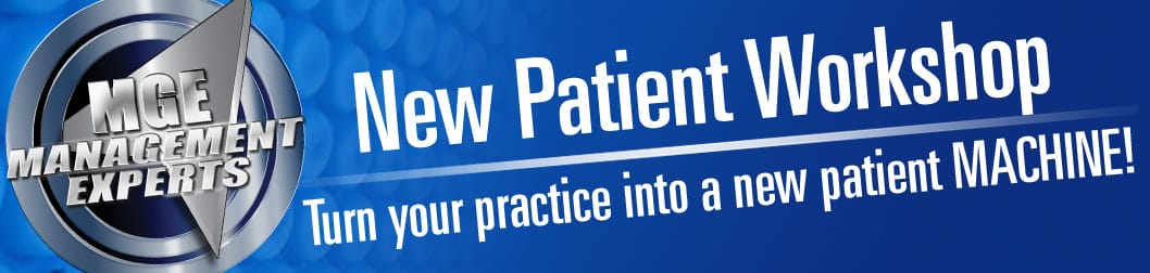 Promotional banner for the MGE New Patient Workshop.