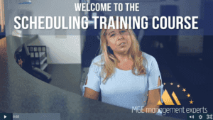 Screenshot of the Scheduling Coordinator Training Course webpage.