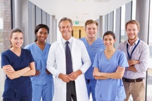 Dental team attending a meeting at Sunrise Dental Solutions.