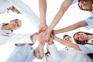 Dental office team preparing for a coordination meeting.