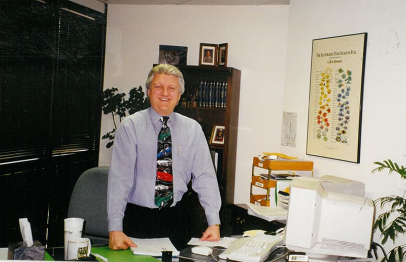 Dr. Greg Winteregg working with the team