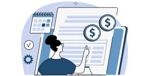 Monitoring expenses in a dental practice.
