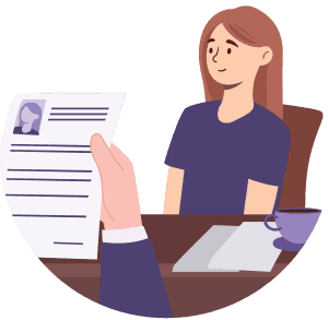 A concerned dental office manager reviewing documents at a desk.