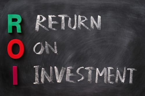 Chart depicting return on investment in marketing strategies.